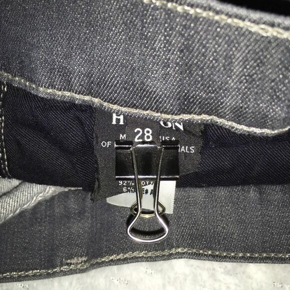 Hudson Jeans, Krista Super Skinny, gray, size 28. Raw hem, factory fading, EUC - Picture 10 of 11